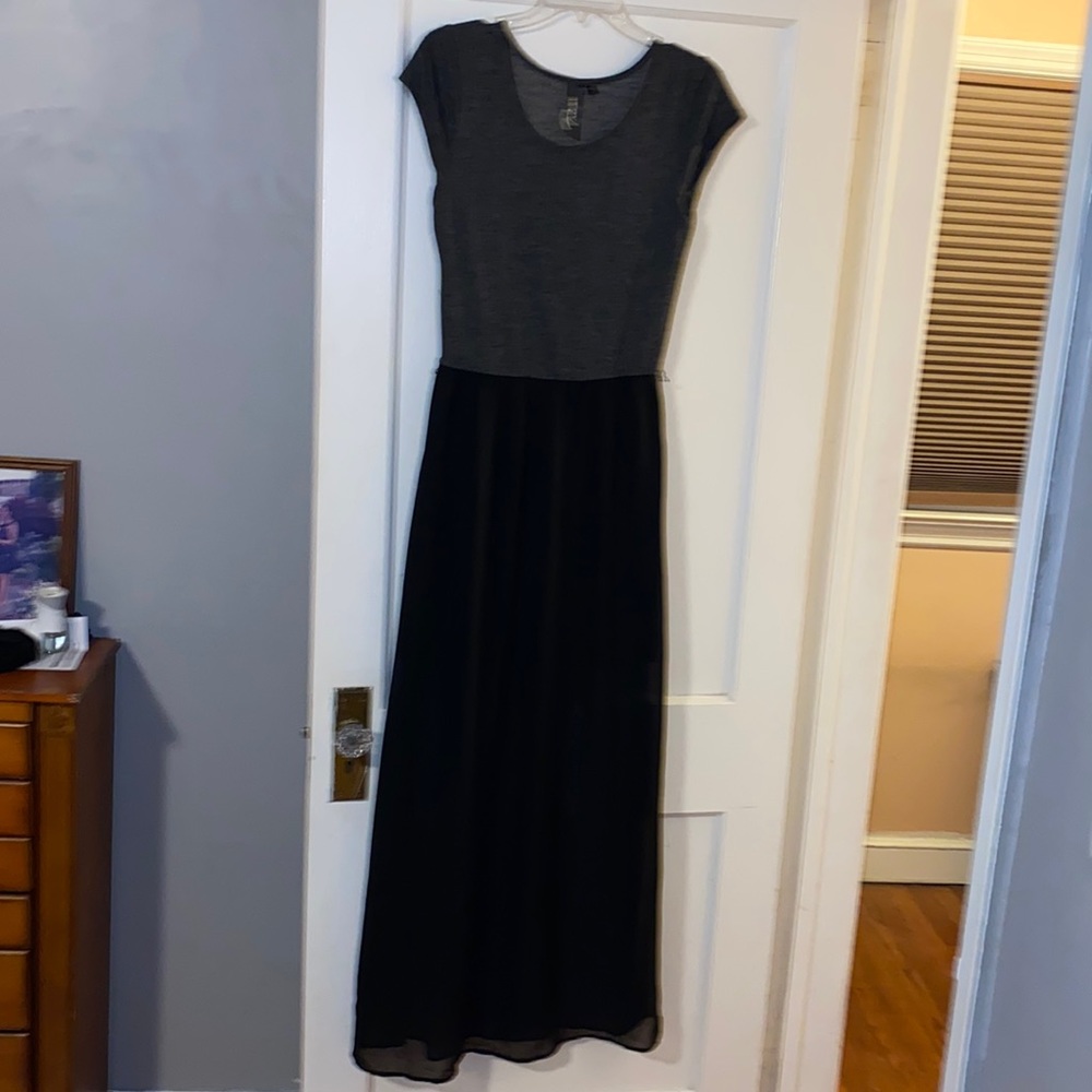 Black and grey dress